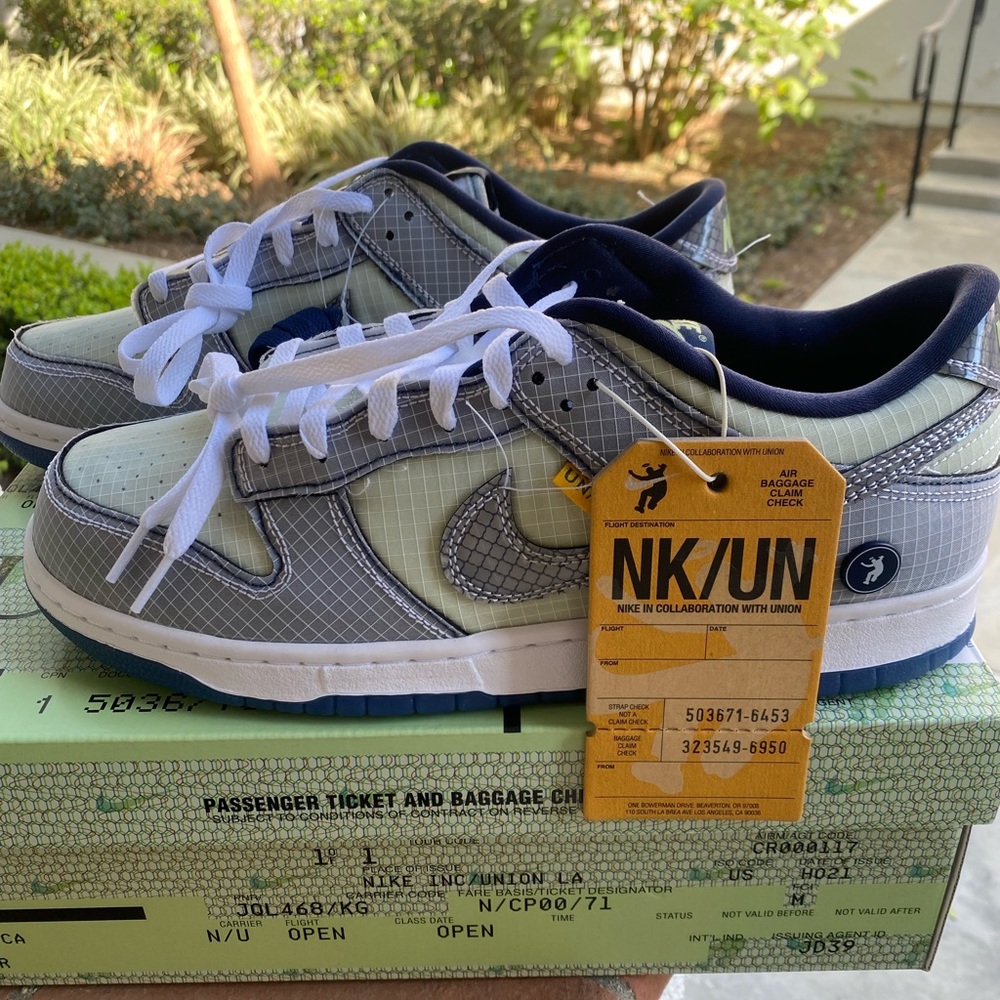 Nike Dunk Low Union sz 11 “Pistachio”